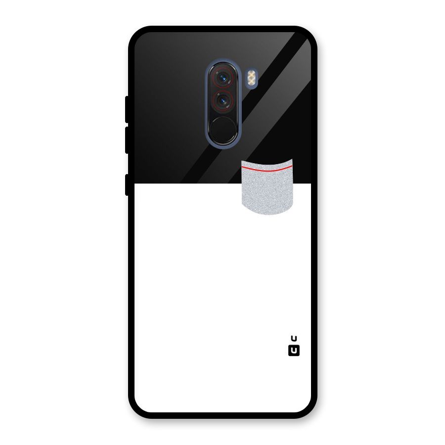 Cute Pocket Simple Glass Back Case for Poco F1