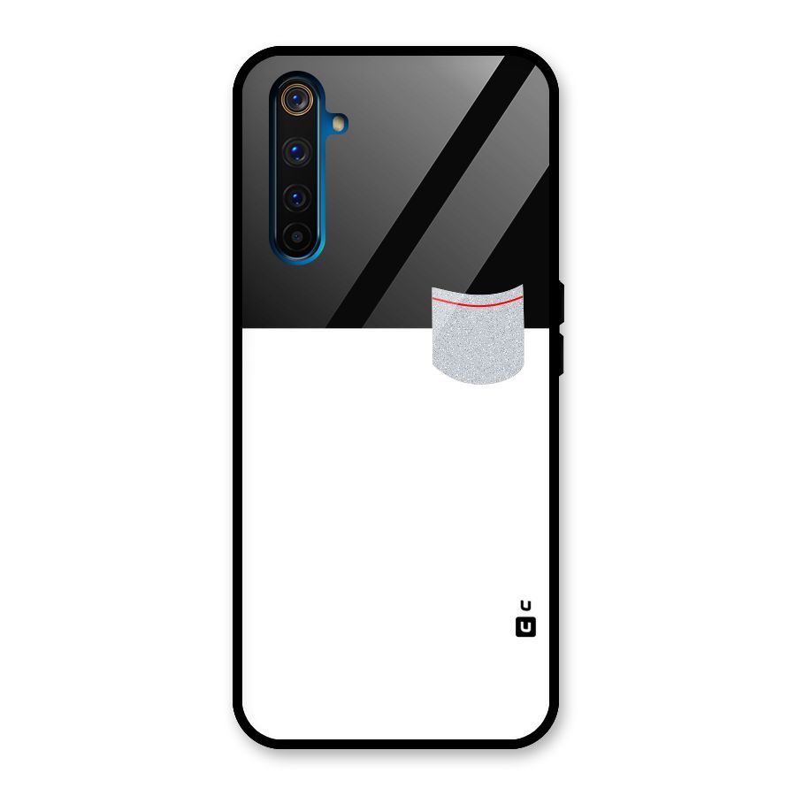 Cute Pocket Simple Glass Back Case for Realme 6 Pro