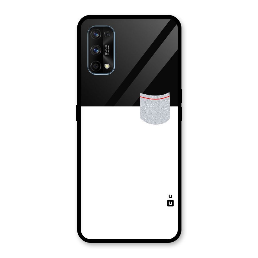 Cute Pocket Simple Glass Back Case for Realme 7 Pro