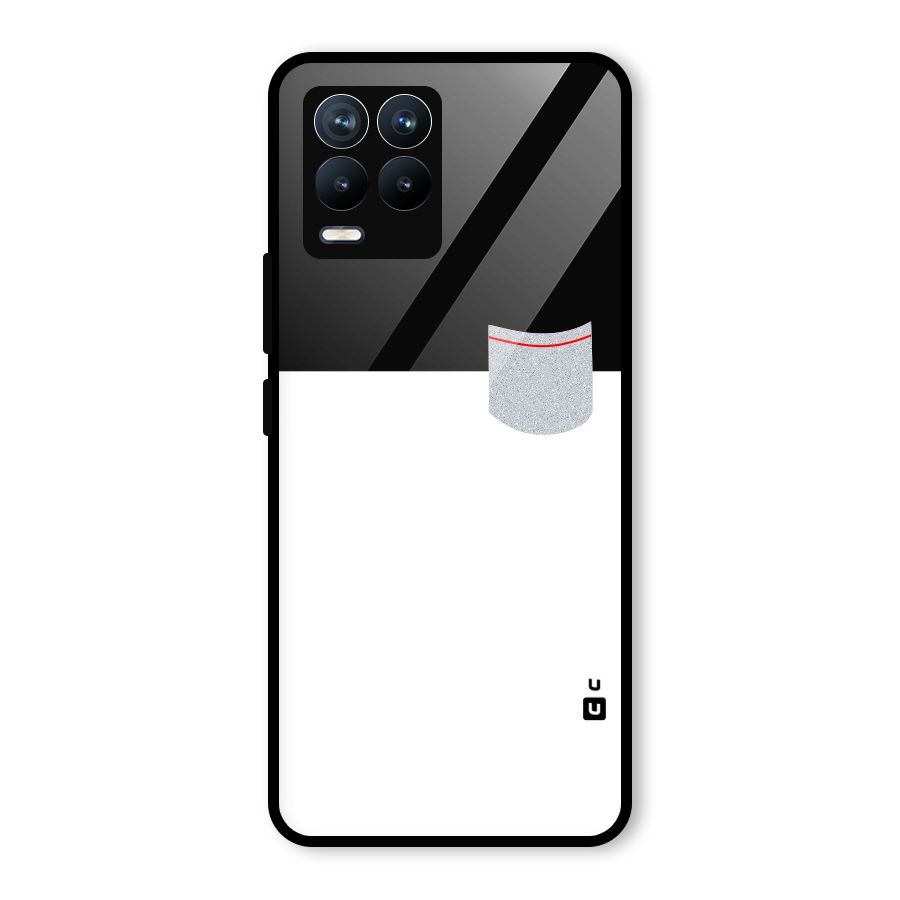 Cute Pocket Simple Glass Back Case for Realme 8 Pro