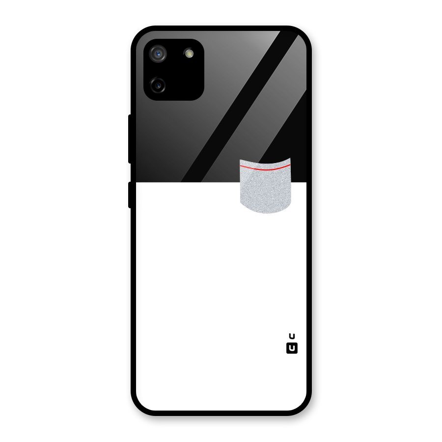Cute Pocket Simple Glass Back Case for Realme C11