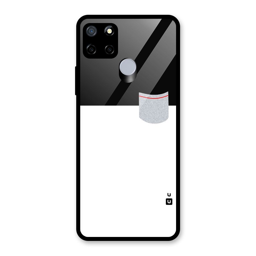 Cute Pocket Simple Glass Back Case for Realme C12