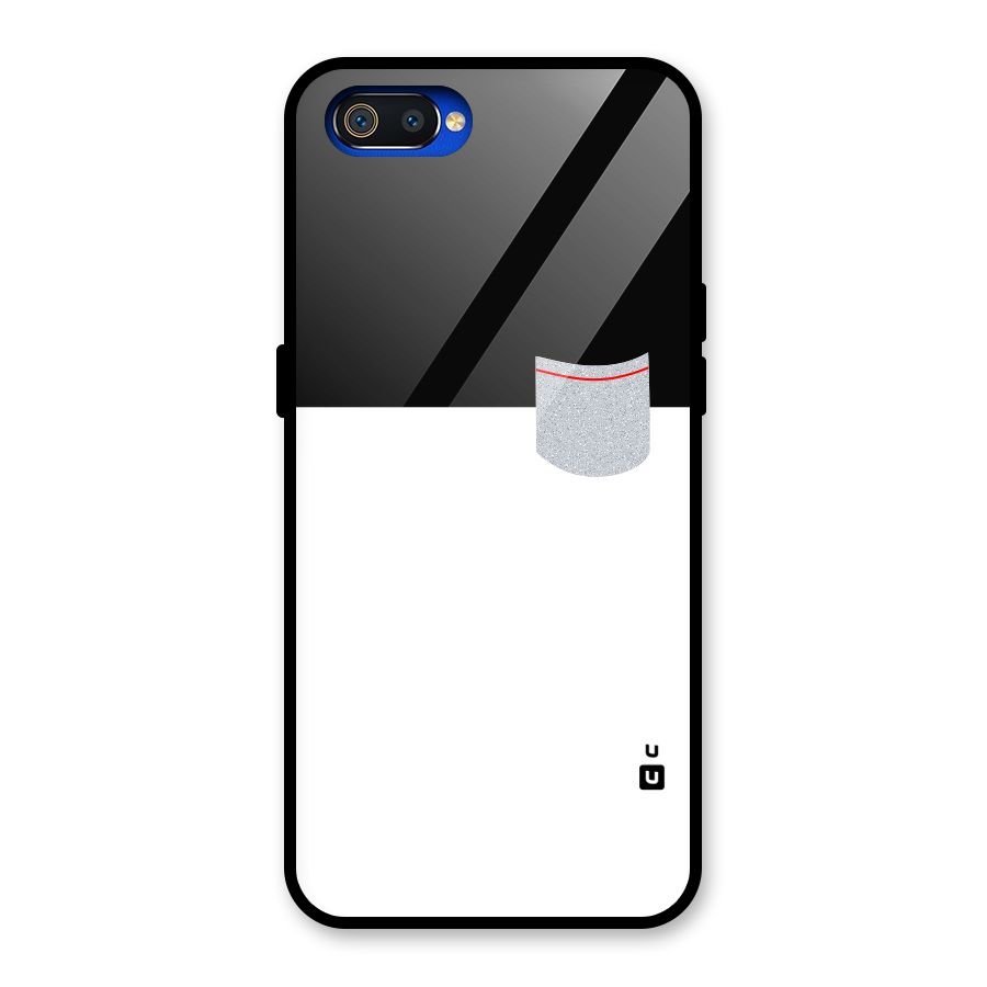 Cute Pocket Simple Glass Back Case for Realme C2