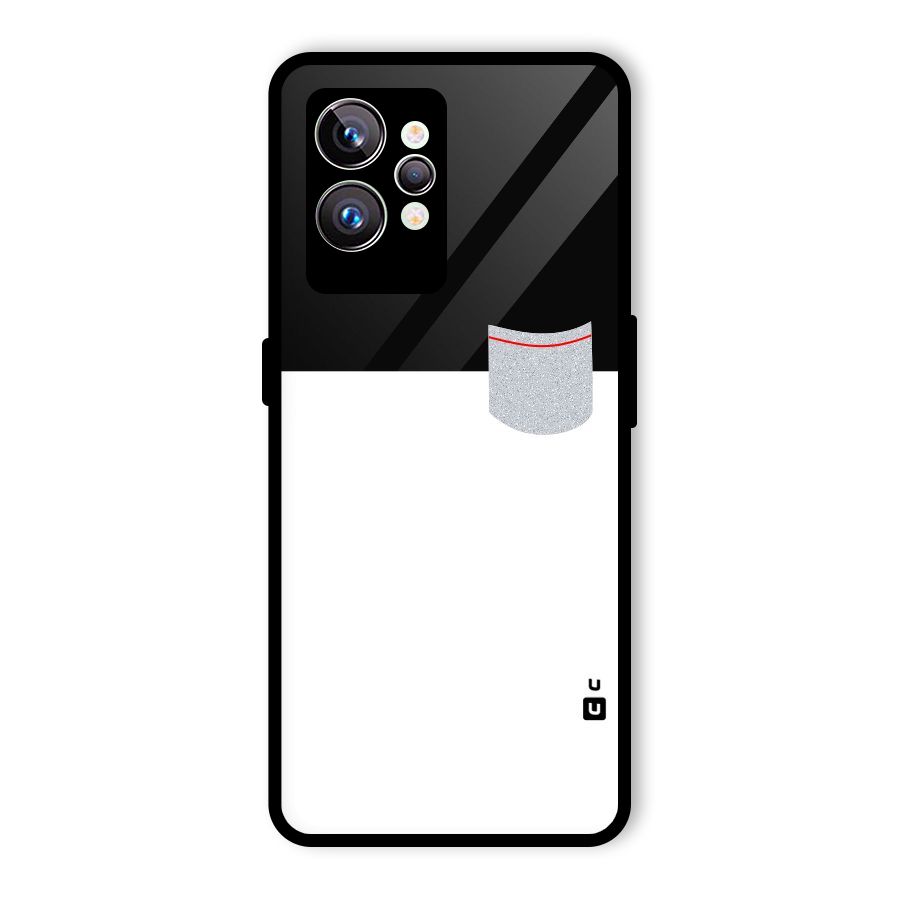 Cute Pocket Simple Glass Back Case for Realme GT2 Pro