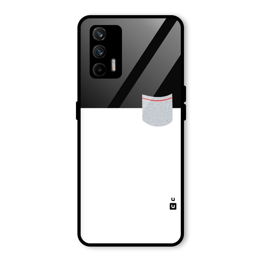 Cute Pocket Simple Glass Back Case for Realme GT 5G