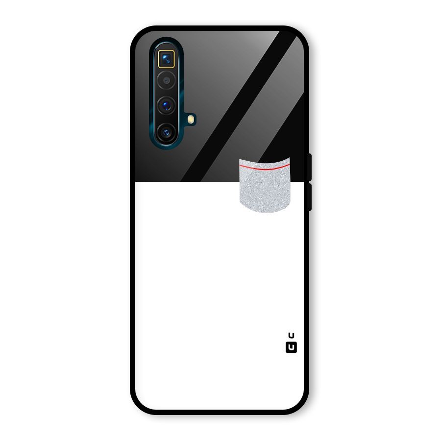 Cute Pocket Simple Glass Back Case for Realme X3 SuperZoom