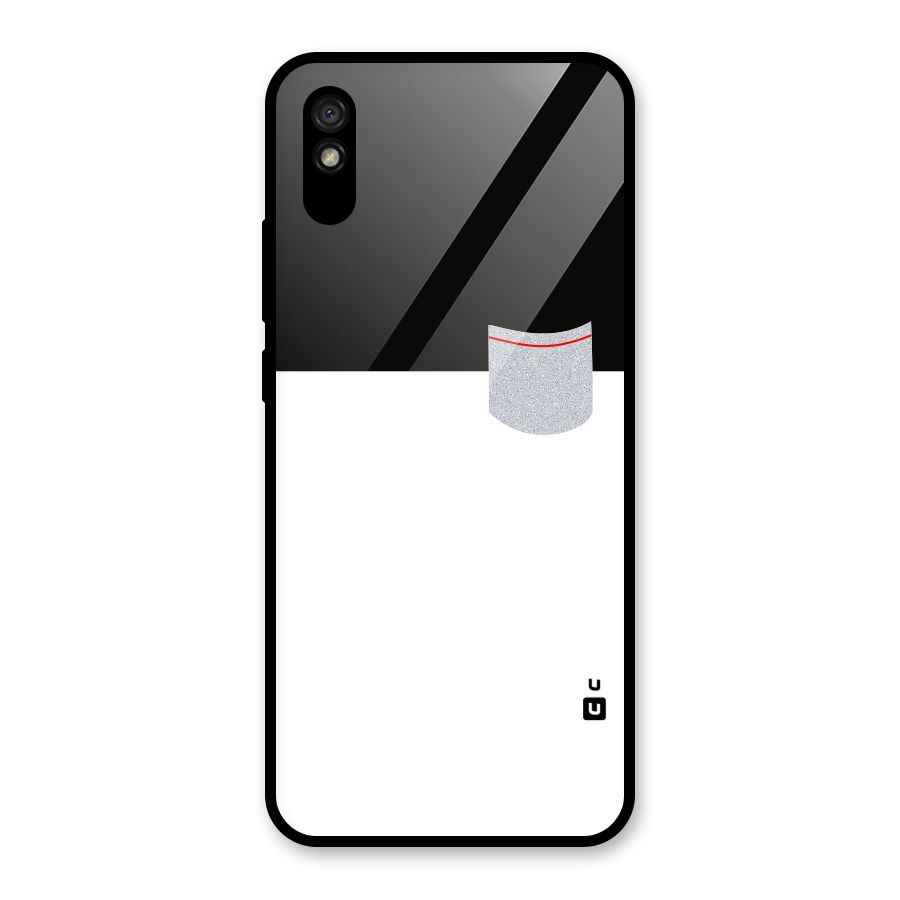 Cute Pocket Simple Glass Back Case for Redmi 9i