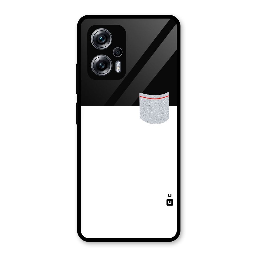 Cute Pocket Simple Glass Back Case for Redmi K50i