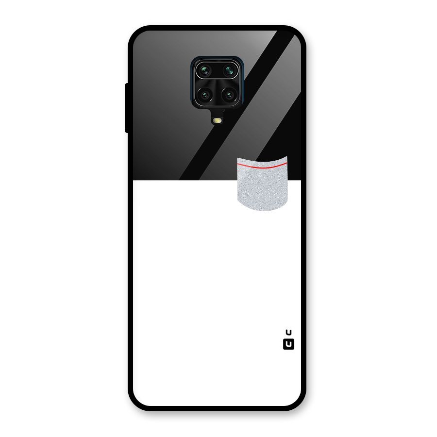 Cute Pocket Simple Glass Back Case for Redmi Note 10 Lite