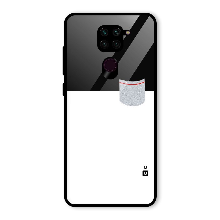 Cute Pocket Simple Glass Back Case for Redmi Note 9