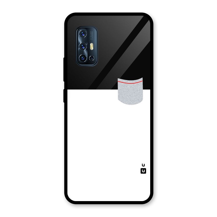 Cute Pocket Simple Glass Back Case for Vivo V17