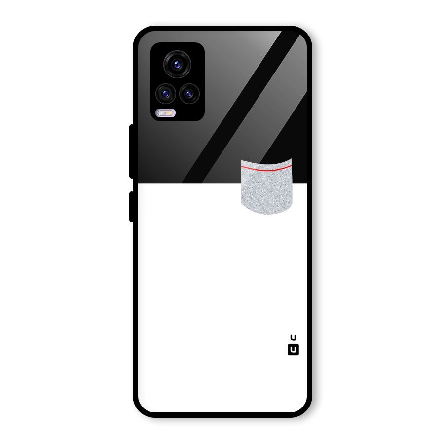 Cute Pocket Simple Glass Back Case for Vivo V20