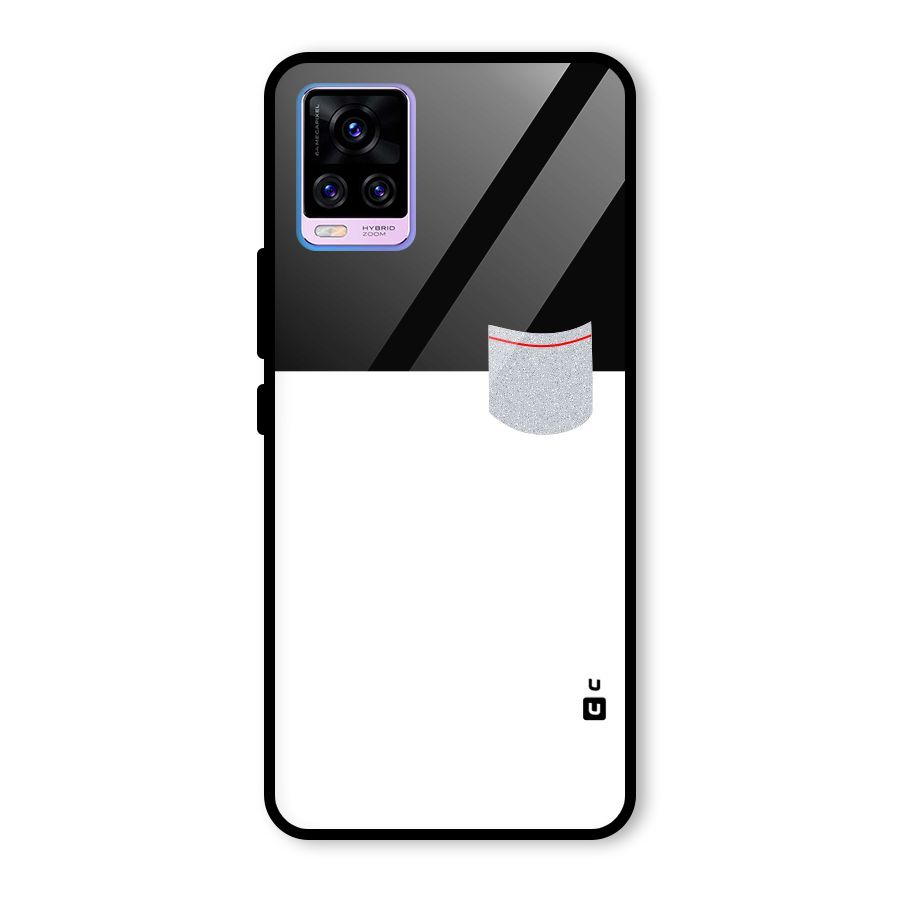 Cute Pocket Simple Glass Back Case for Vivo V20 Pro