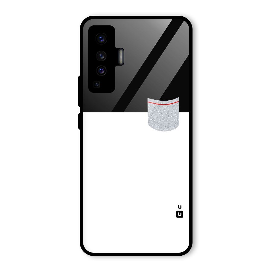Cute Pocket Simple Glass Back Case for Vivo X50