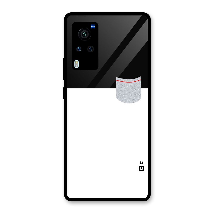 Cute Pocket Simple Glass Back Case for Vivo X60 Pro