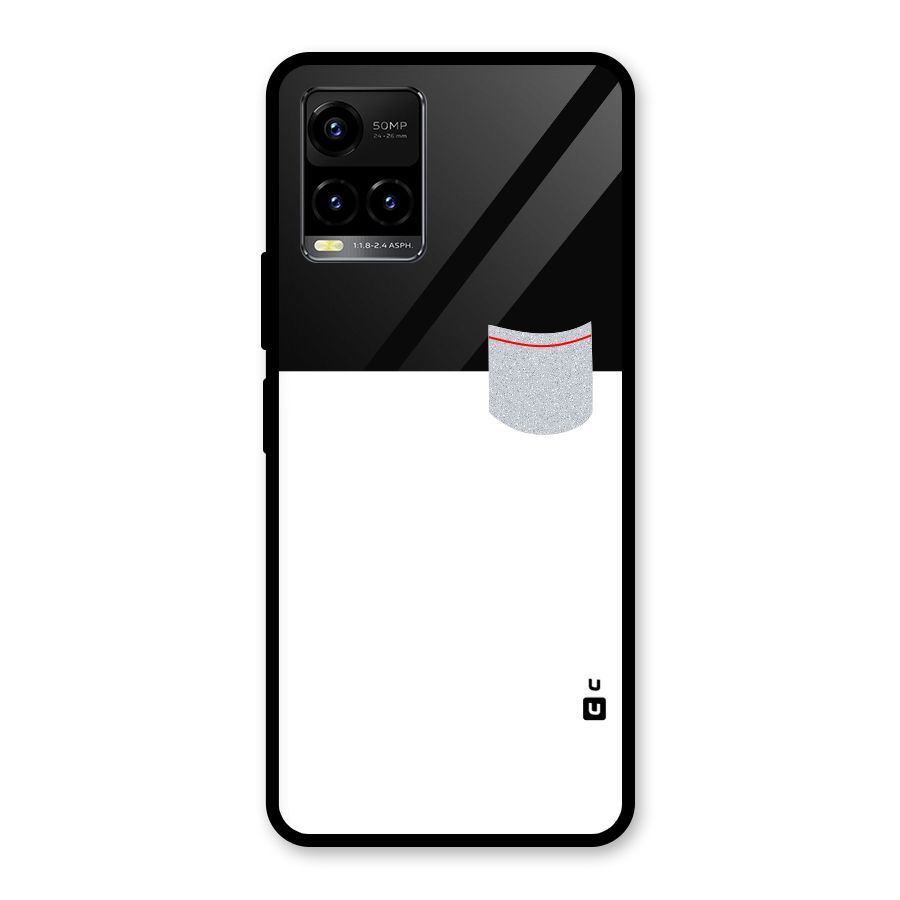 Cute Pocket Simple Glass Back Case for Vivo Y21T