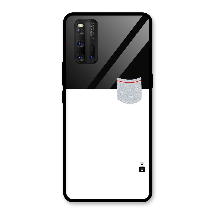 Cute Pocket Simple Glass Back Case for Vivo iQOO 3