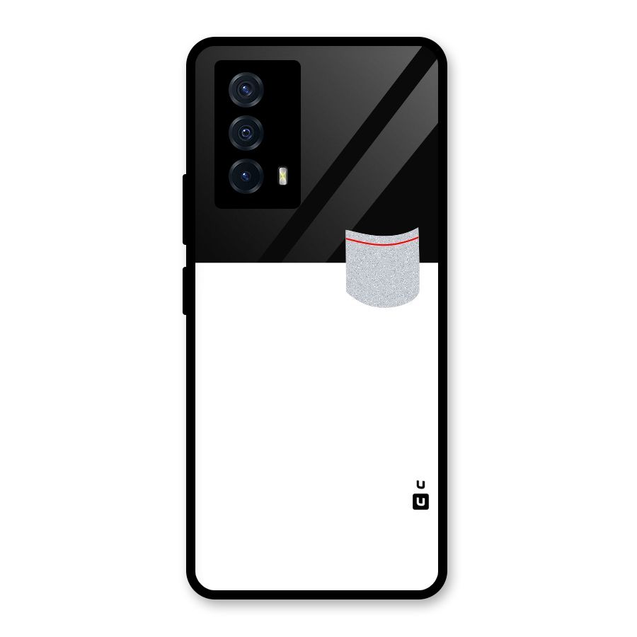 Cute Pocket Simple Glass Back Case for Vivo iQOO Z5