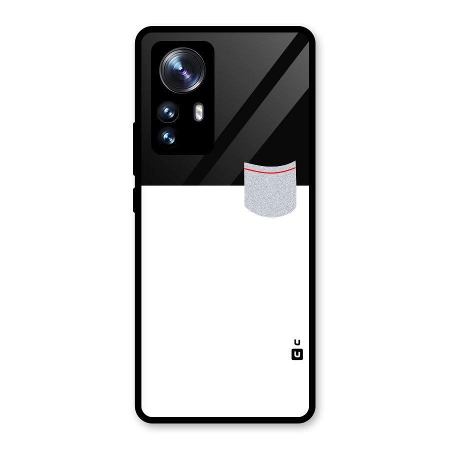 Cute Pocket Simple Glass Back Case for Xiaomi 12 Pro