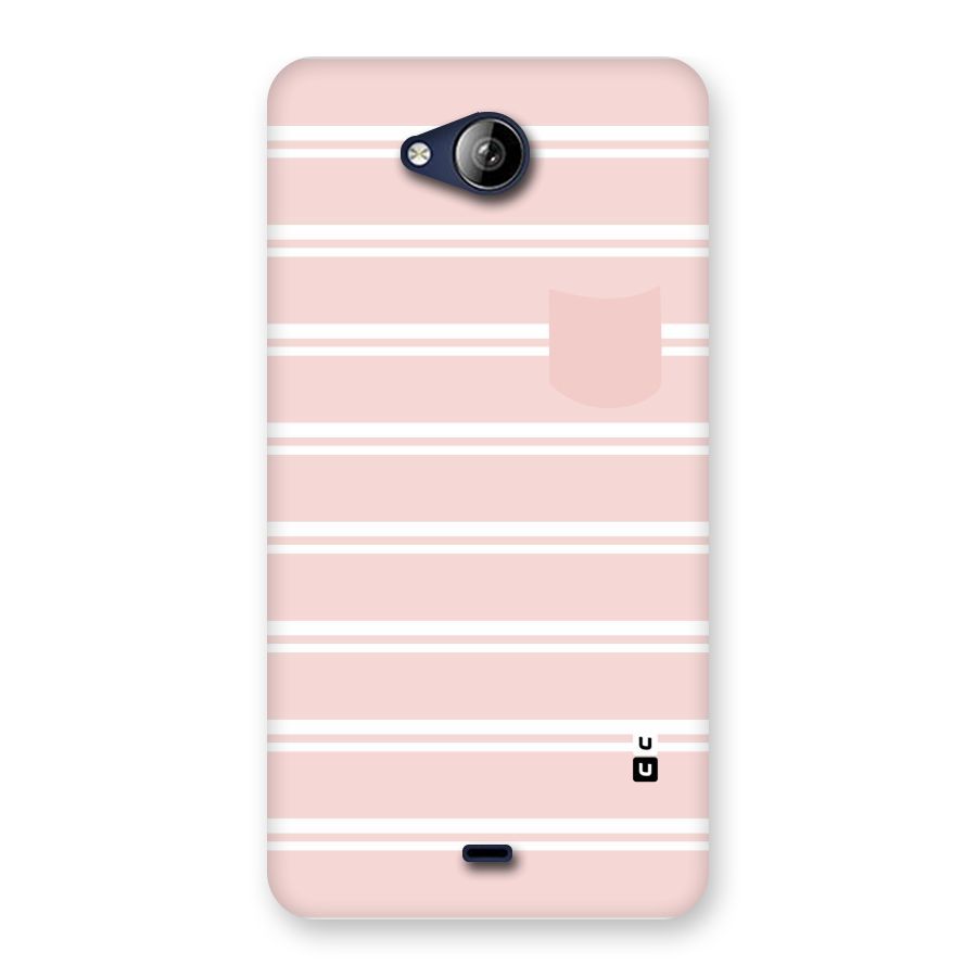 Cute Pocket Striped Back Case for Canvas Play Q355