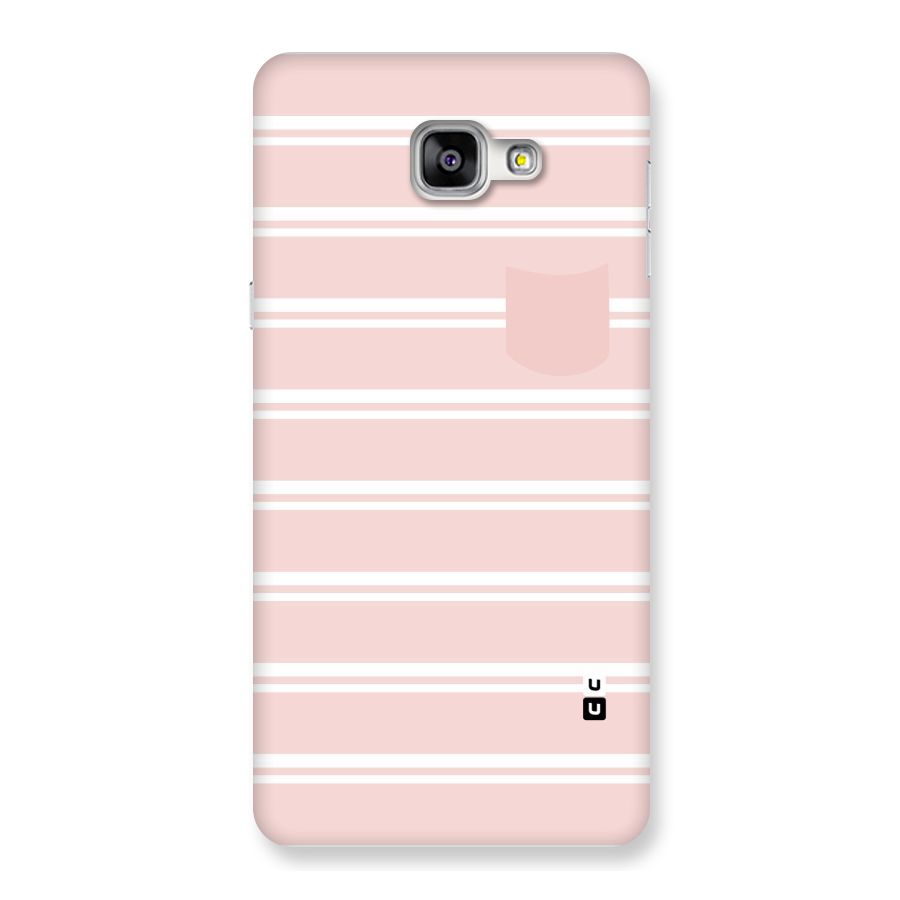 Cute Pocket Striped Back Case for Galaxy A9