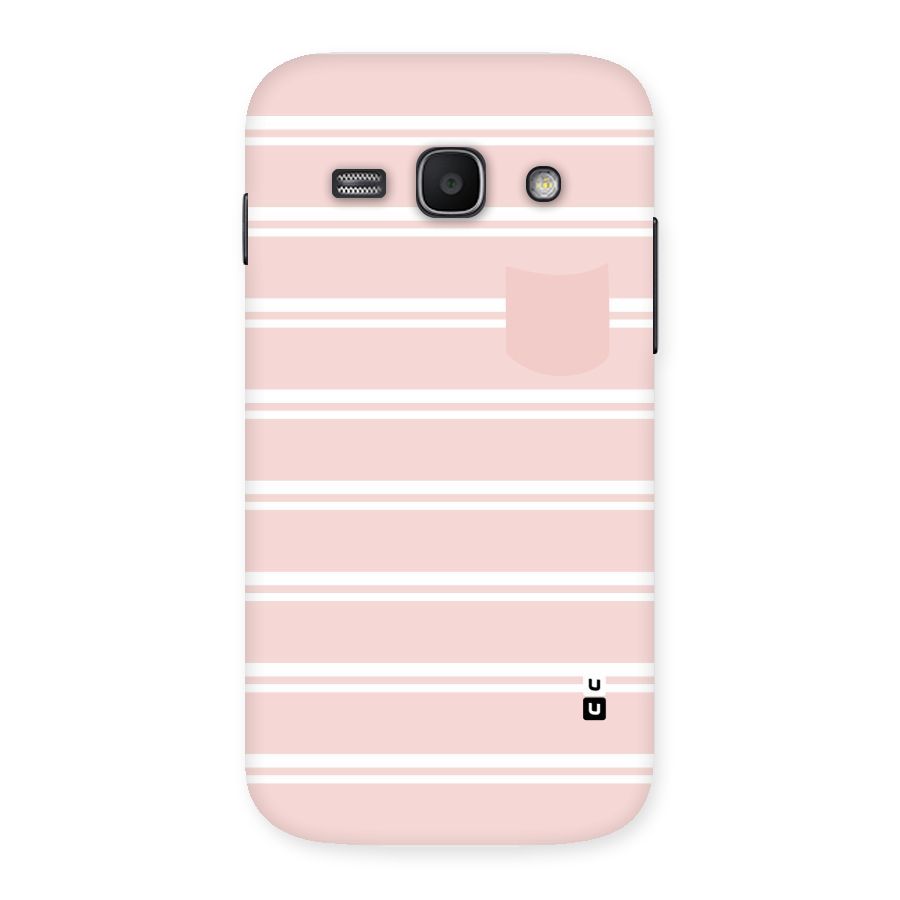 Cute Pocket Striped Back Case for Galaxy Ace 3