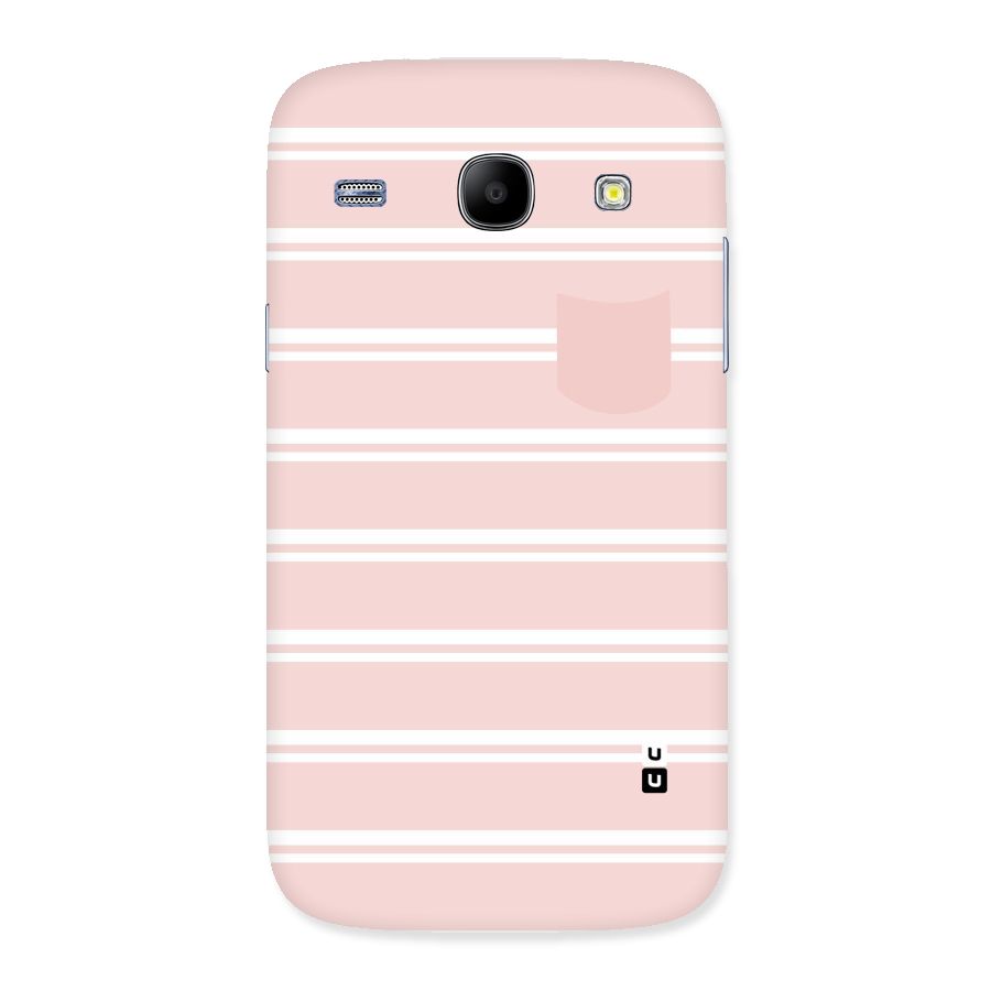 Cute Pocket Striped Back Case for Galaxy Core
