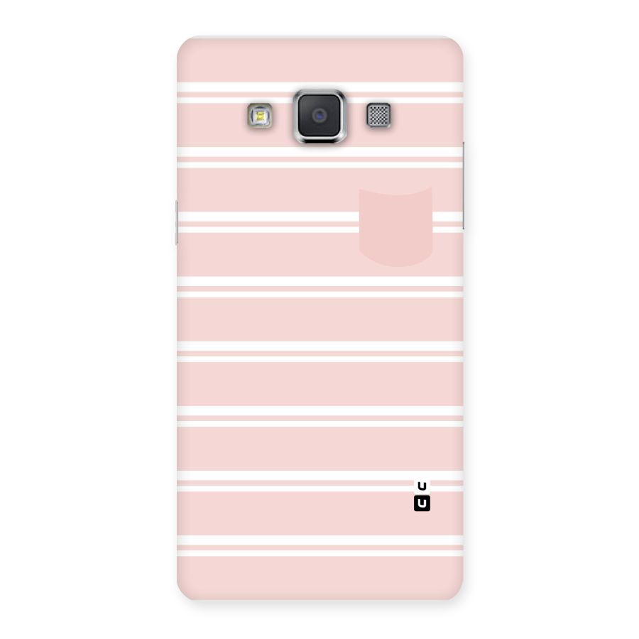 Cute Pocket Striped Back Case for Galaxy Grand 3