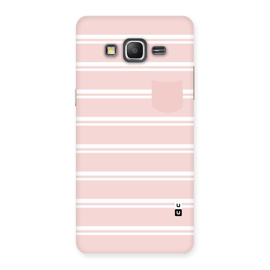 Cute Pocket Striped Back Case for Galaxy Grand Prime