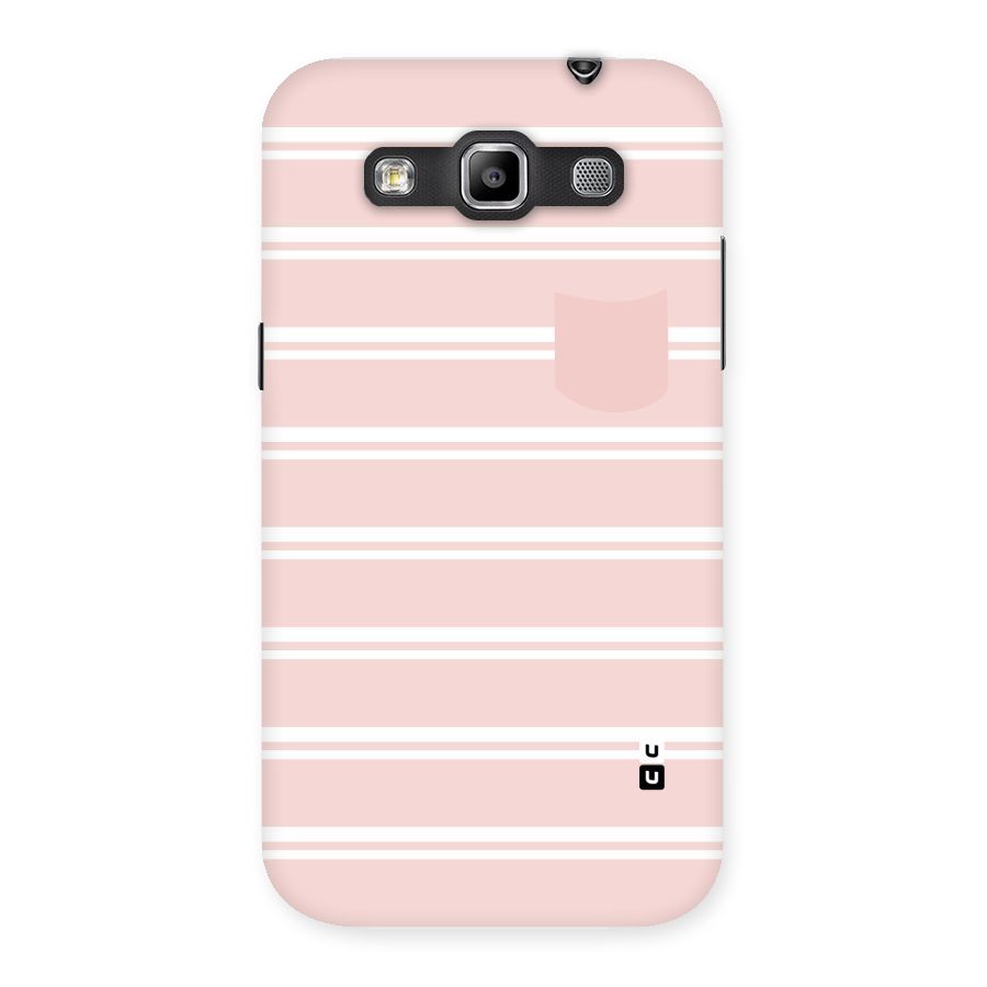 Cute Pocket Striped Back Case for Galaxy Grand Quattro