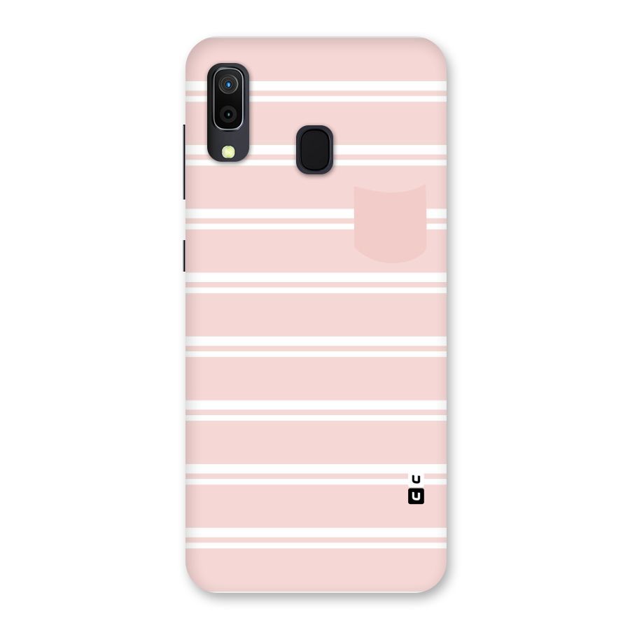 Cute Pocket Striped Back Case for Galaxy M10s
