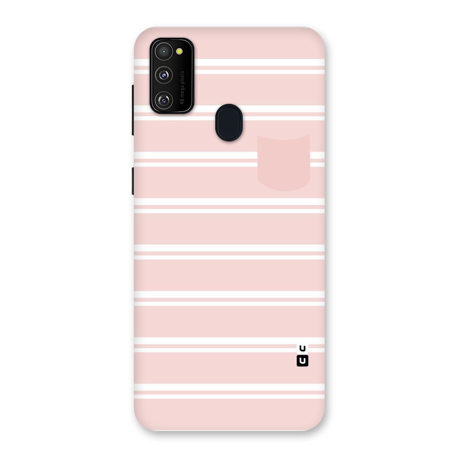 Cute Pocket Striped Back Case for Galaxy M30s