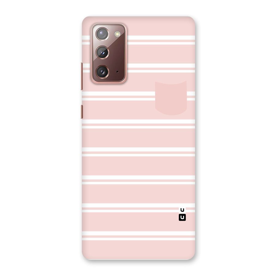 Cute Pocket Striped Back Case for Galaxy Note 20