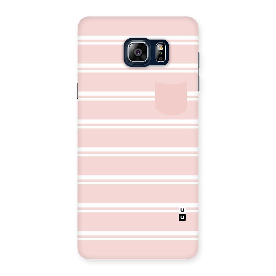 Cute Pocket Striped Back Case for Galaxy Note 5