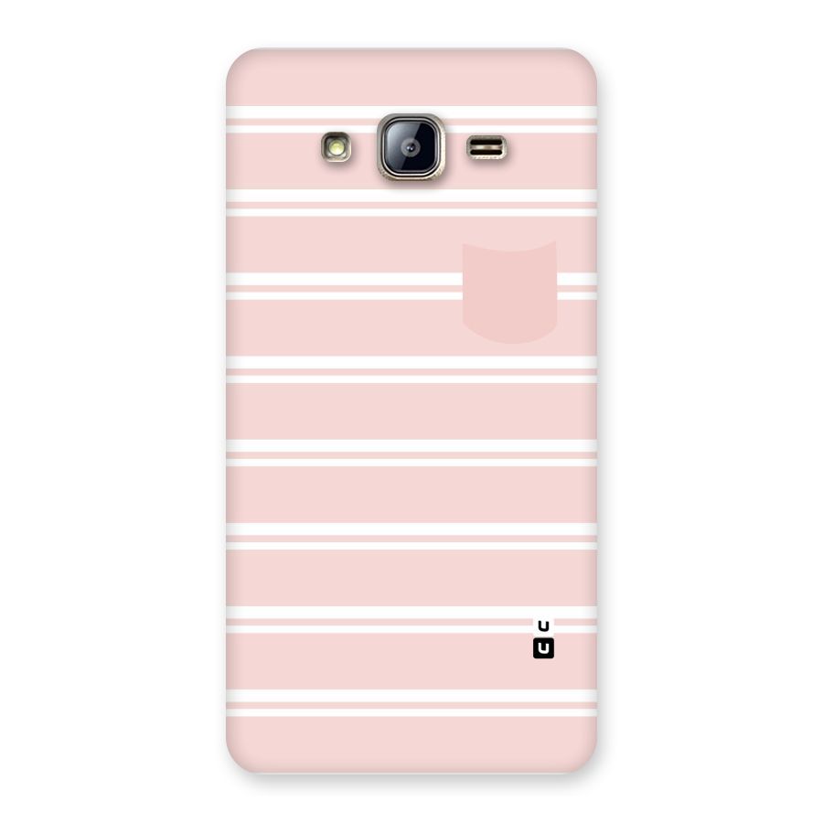 Cute Pocket Striped Back Case for Galaxy On5