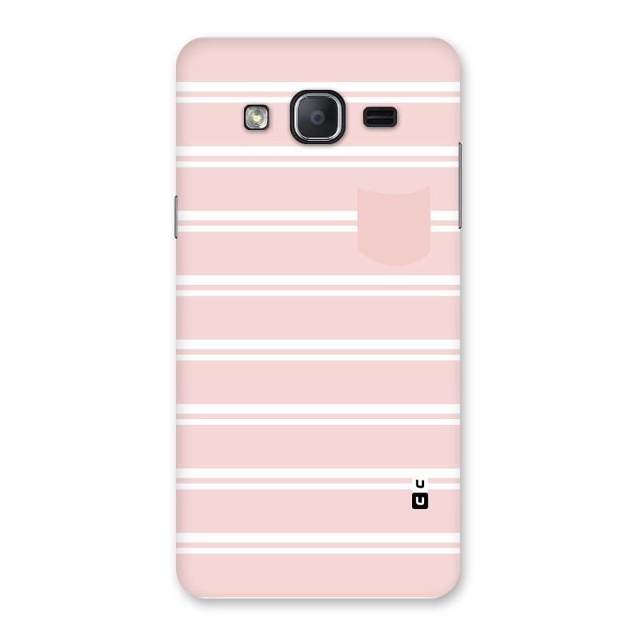 Cute Pocket Striped Back Case for Galaxy On7 2015