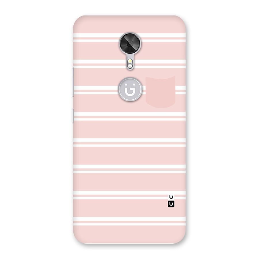 Cute Pocket Striped Back Case for Gionee A1