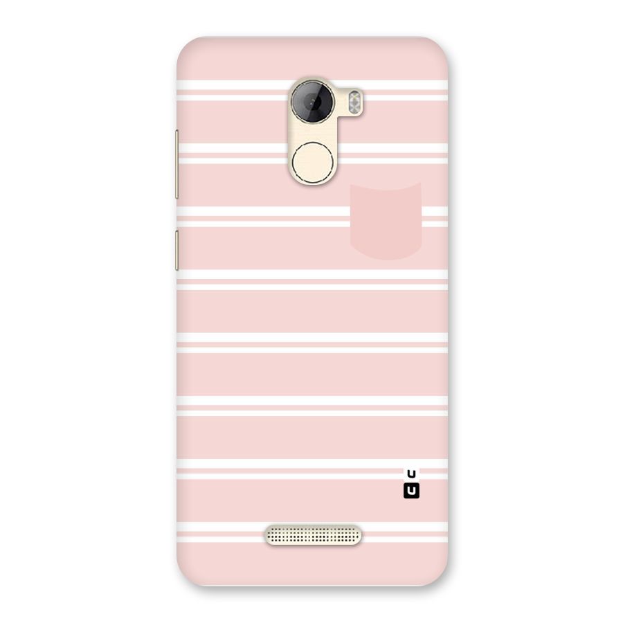 Cute Pocket Striped Back Case for Gionee A1 LIte