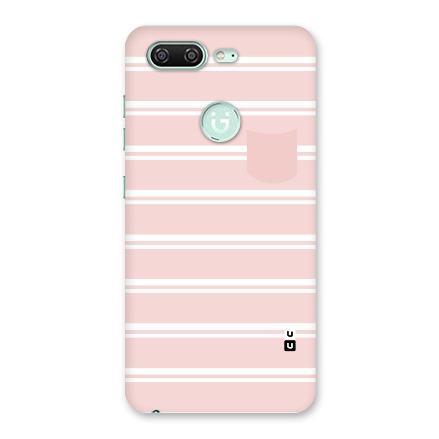 Cute Pocket Striped Back Case for Gionee S10