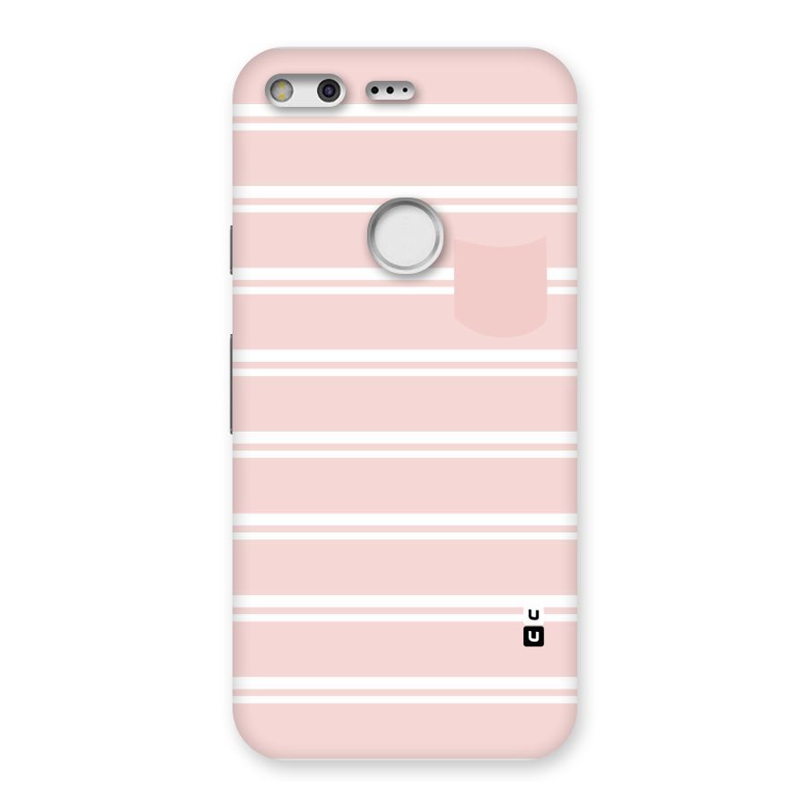 Cute Pocket Striped Back Case for Google Pixel
