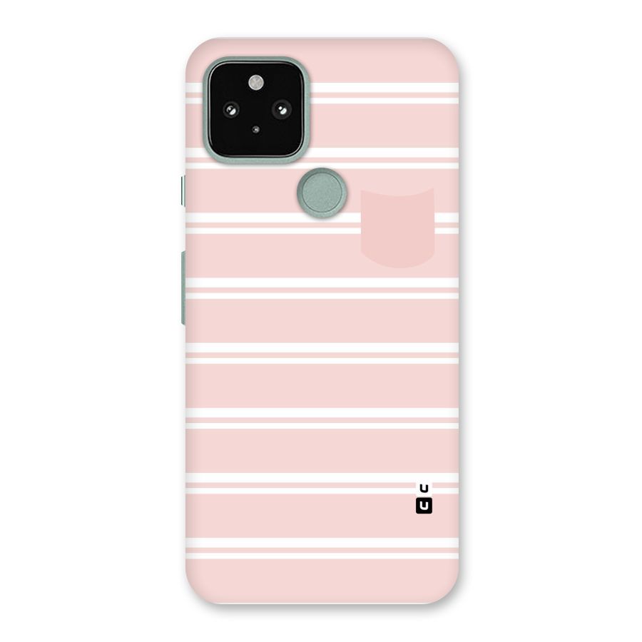 Cute Pocket Striped Back Case for Google Pixel 5