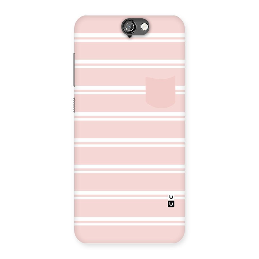 Cute Pocket Striped Back Case for HTC One A9