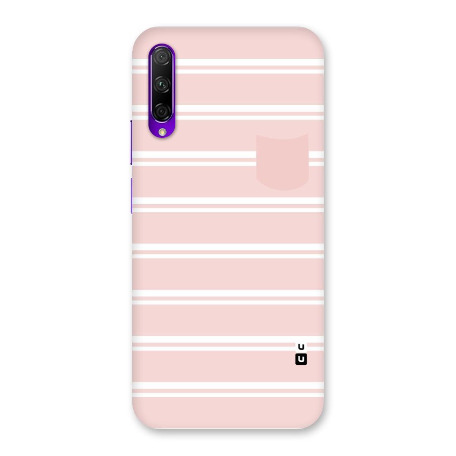 Cute Pocket Striped Back Case for Honor 9X Pro