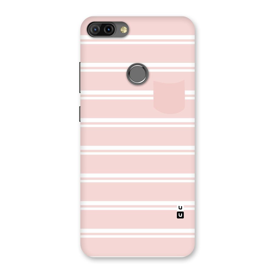 Cute Pocket Striped Back Case for Infinix Hot 6 Pro