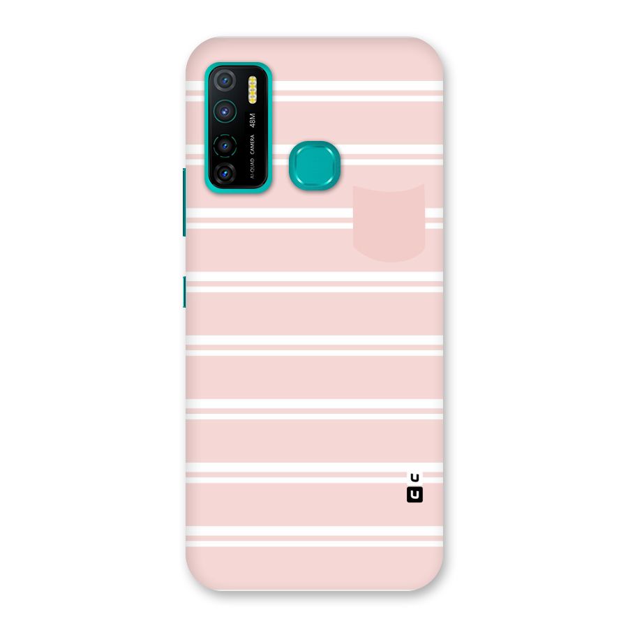 Cute Pocket Striped Back Case for Infinix Hot 9 Pro
