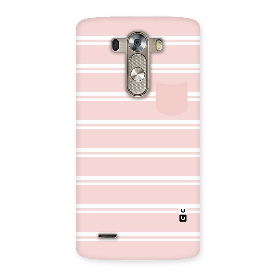 Cute Pocket Striped Back Case for LG G3