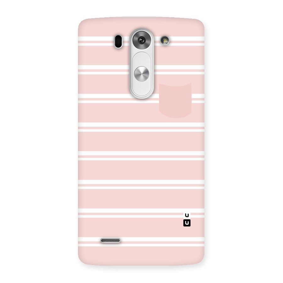 Cute Pocket Striped Back Case for LG G3 Mini