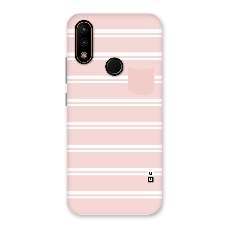 Cute Pocket Striped Back Case for Lenovo A6 Note
