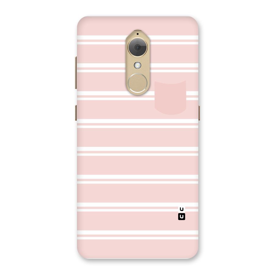 Cute Pocket Striped Back Case for Lenovo K8