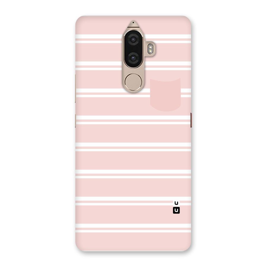 Cute Pocket Striped Back Case for Lenovo K8 Note